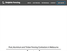 Tablet Screenshot of dolphinfencing.com.au